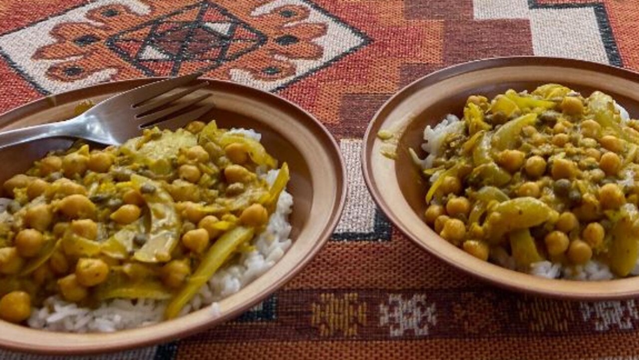 Dishes such as curried lentils are a cheap staple. Picture: Supplied