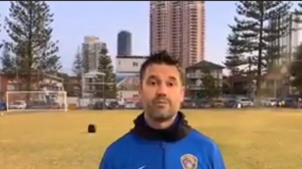 New Surfers Paradise Gold Coast Premier League coach Damien Barker, formerly with Broadbeach United.