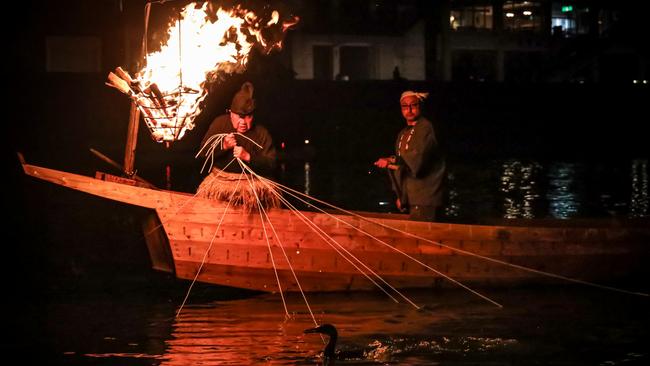 TRAVEL FEATURE PHOTO ESSAY: Cormorant fishing on the Nagara River has played a vital role in the history of the city of Gifu in Gifu Prefecture, Japan. The practice is a 1,300-year-old tradition where fishing masters - known as ushō - use Japanese cormorants to catch fish, primarily ayu (sweetfish). As a sign of respect for the skills of these fishing masters, they have received the official title of “Cormorant Fishermen of the Imperial Household Agency,” a hereditary title that is passed from father to son through the ages. It takes at least ten years to become a cormorant fishing master, with the the first fish caught each year being sent to the royal family at the Imperial Palace in Tokyo. Picture: Nicholas Eagar