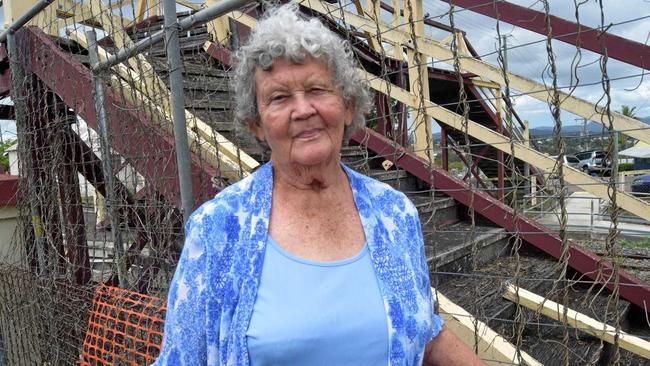 Gympie Family History Society president Margaret Long is sceptical about saving the rattler footbridge. Photo taken in 2018. Picture: Philippe Coquerand