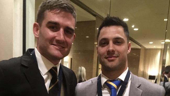 Anthony Miles and Michael Gibbons tied for the 2018 JJ Liston Trophy. Picture: Paul Amy