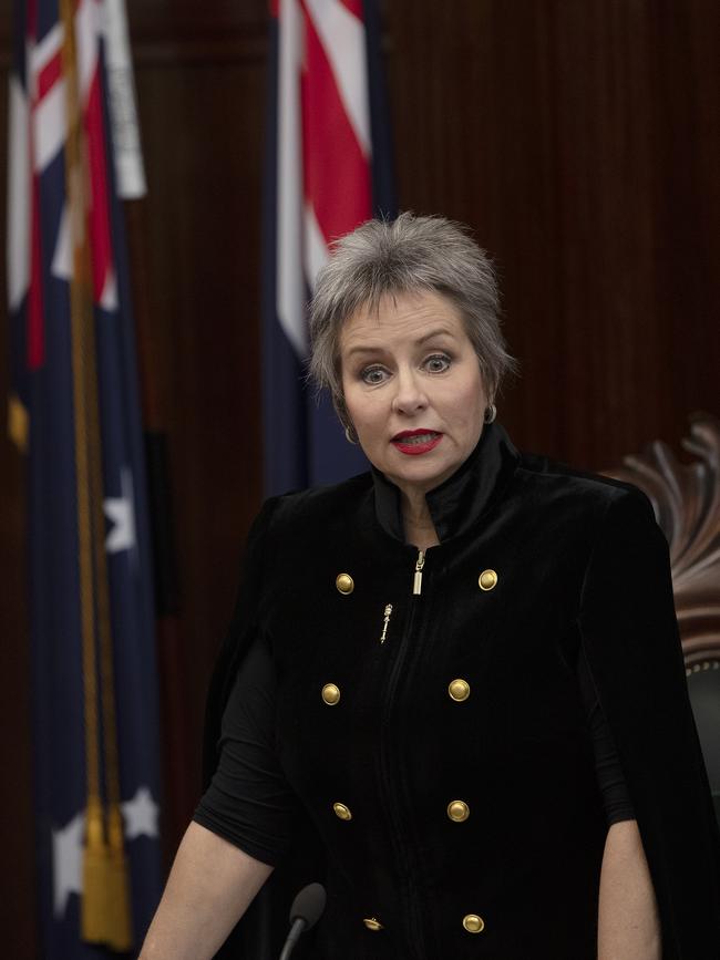 Parliament, Speaker of the Tasmanian House of Assembly Sue Hickey. Picture Chris Kidd