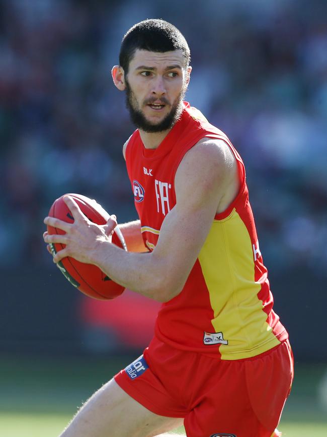 Jarrad Grant playing for the Gold Coast Suns in 2016. Pic: Michael Klein