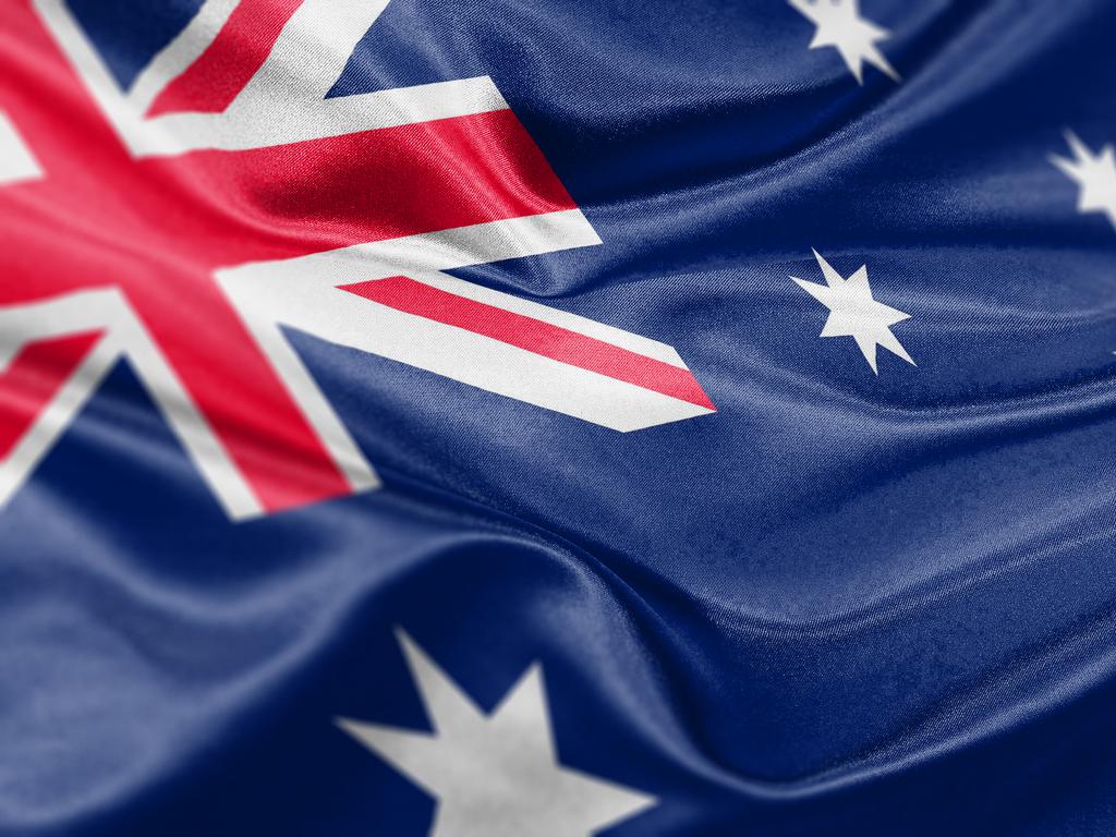 High resolution digital render of Australian flag.