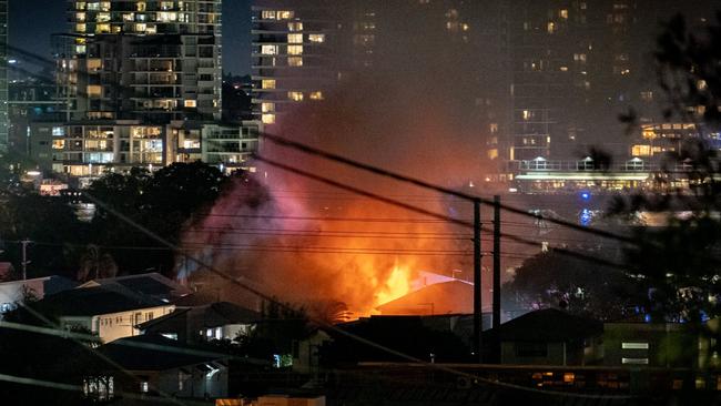 Raging inferno engulfs inner-Brisbane duplex