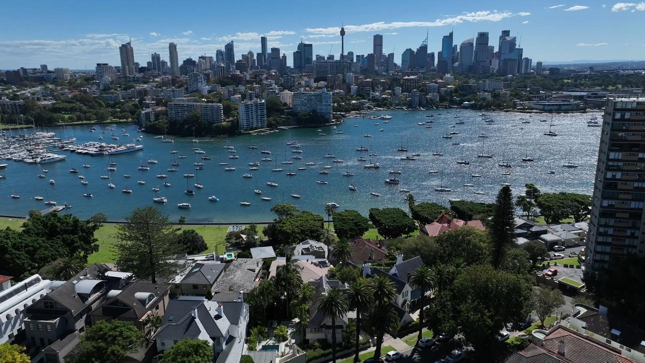 The view over Sydney’s eastern suburbs towards the Sydney CBD. Picture: Media Mode