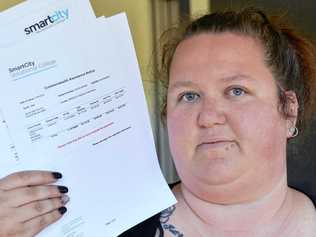 NOT HAPPY JAN: Sarah Velt is still in the dark about how to get her debt waived after the educational institution she was studying at went broke and she couldn't finish her course. Picture: Patrick Woods