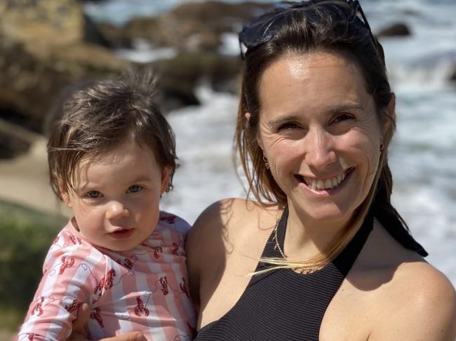 Little Fishy Swim founder Jessica Page and her daughter Lila