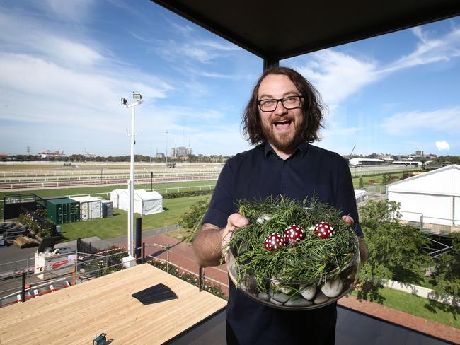 Lume owner and chef Shaun Quade is creating the restaurant menu with some of his chocolate truffle balls. Picture: David Caird