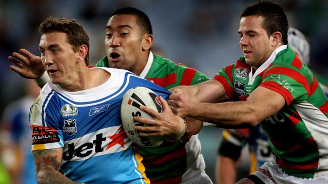 SPORT: NRL - Rugby League - South Sydney Rabbitohs vs Gold Coast Titans @ ANZ Stadium. Mat Rogers .