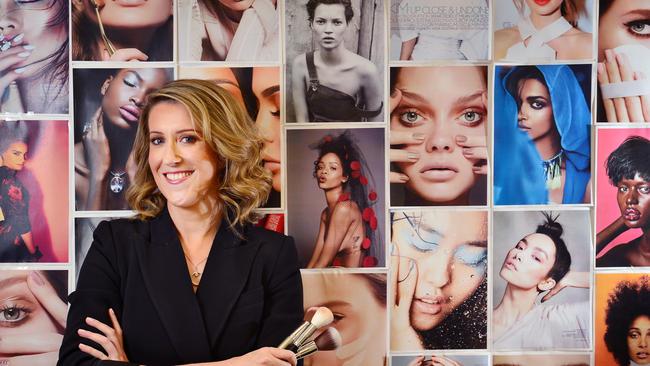 Investors delivered a healthy profit for the online beauty and make-up retailer’s sharemarket debut. Picture : Nicki Connolly