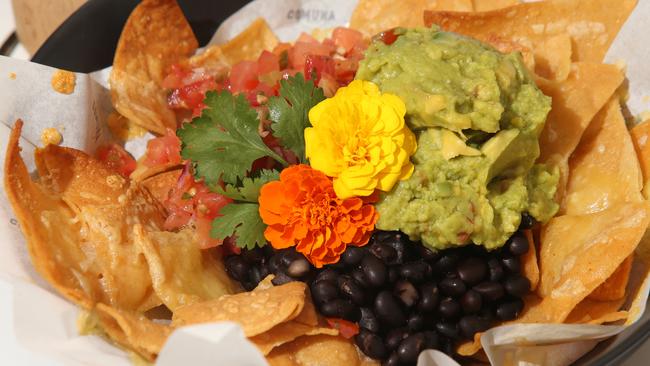 Comuna Cantina cafe in Pacific Fair. Comuna Nachos. Picture by Scott Fletcher