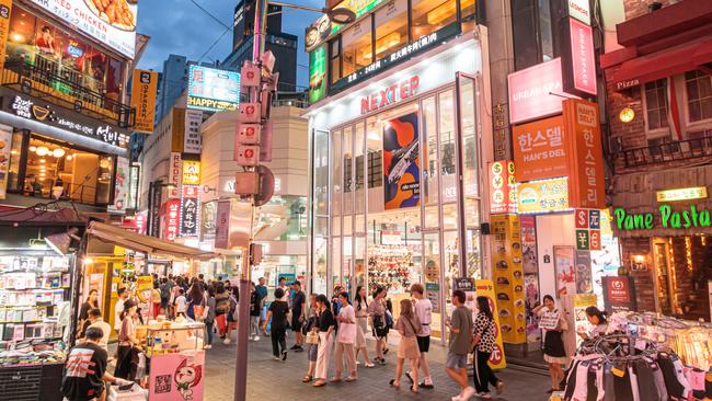 Myeongdong district, a community full of young, underground culture.