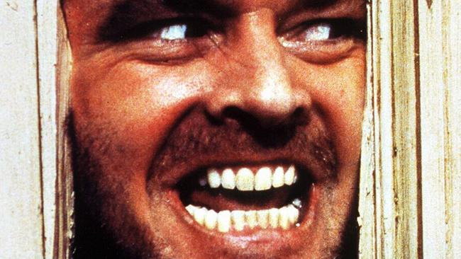 Jack Nicholson changes into a terrifying maniac in <i>The Shining</i>.