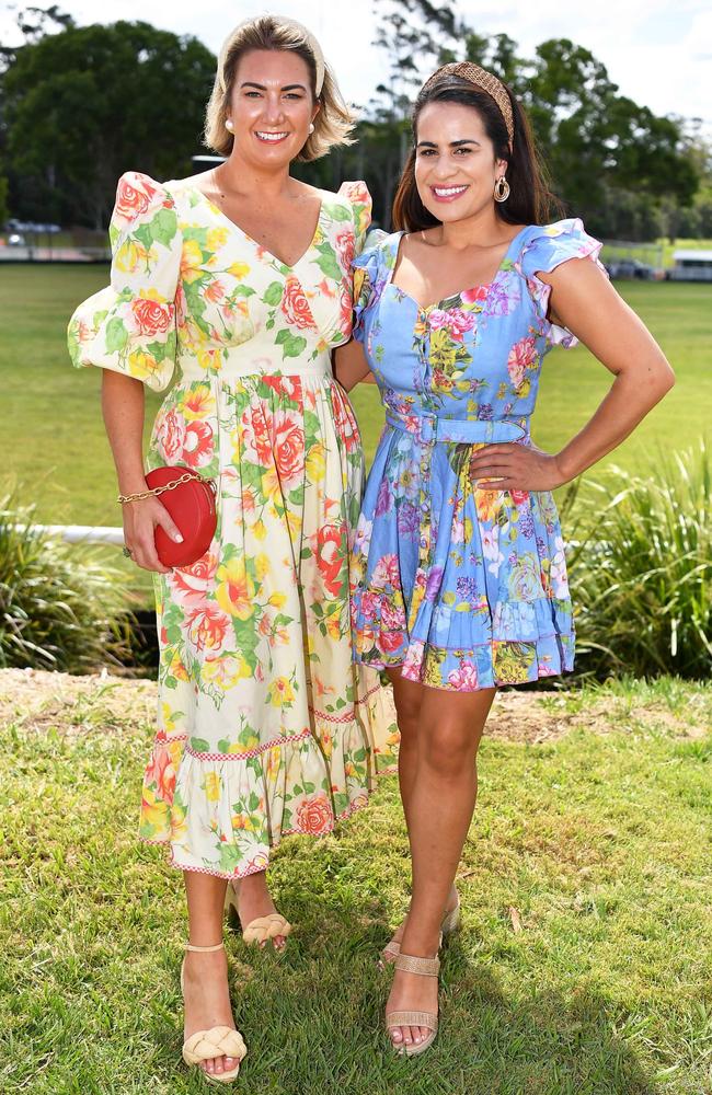 Edwina Robertson and Sophie Kirk at the Polo &amp; Provedores, Noosa. Picture Patrick Woods.