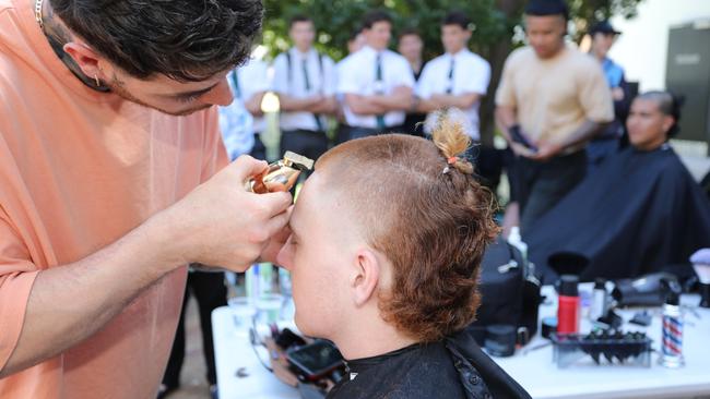 Mullets for Mental Health at St Augustine's. Picture: Supplied.