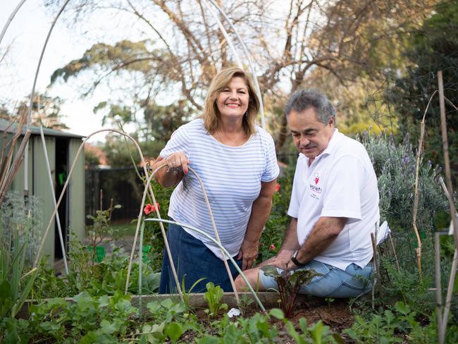 Lana Herodes and Robert Lewis love to garden. Picture: Monique Harmer