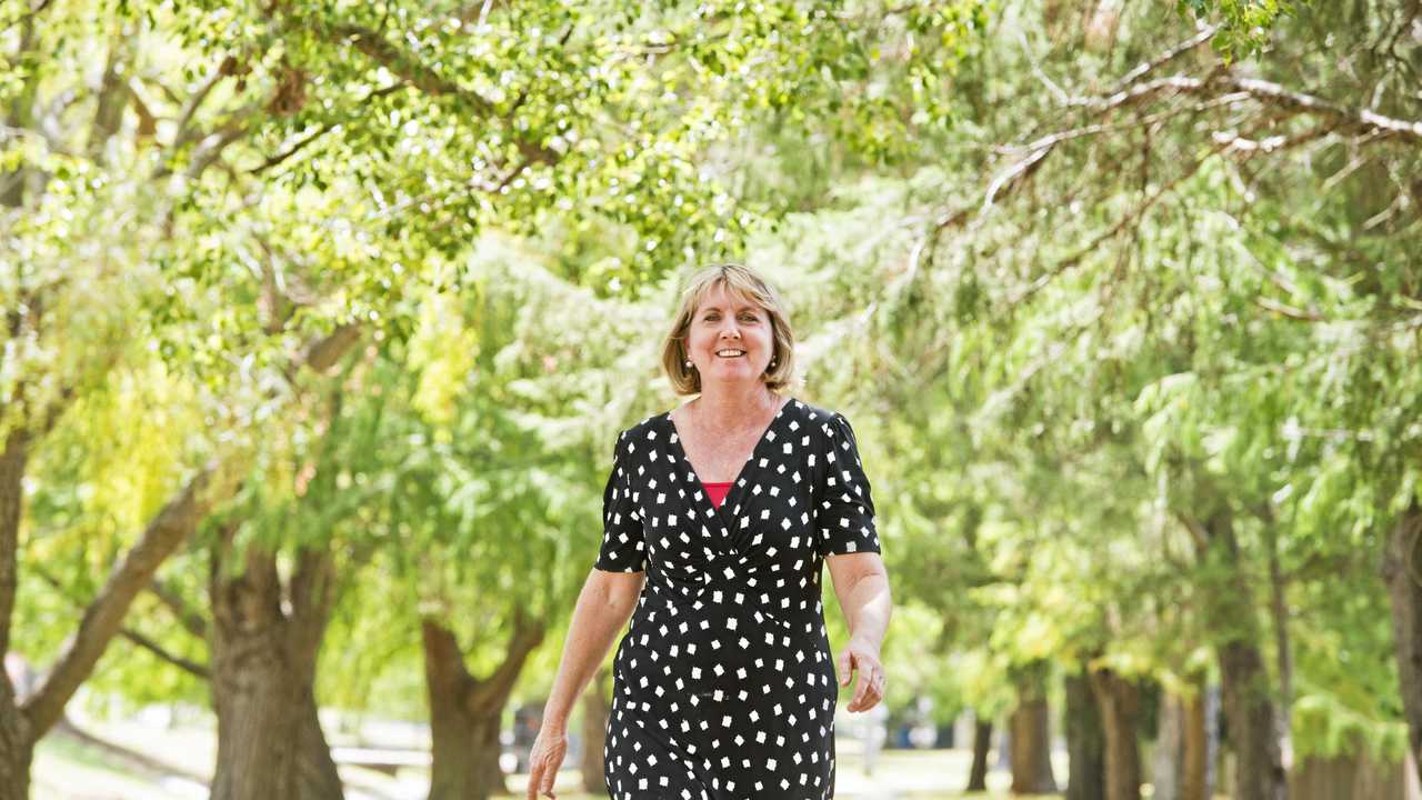 WALKING FOR THE HEART: Sally Fischer from East Creek Community Centre runs a walking group for heart health. Picture: Nev Madsen