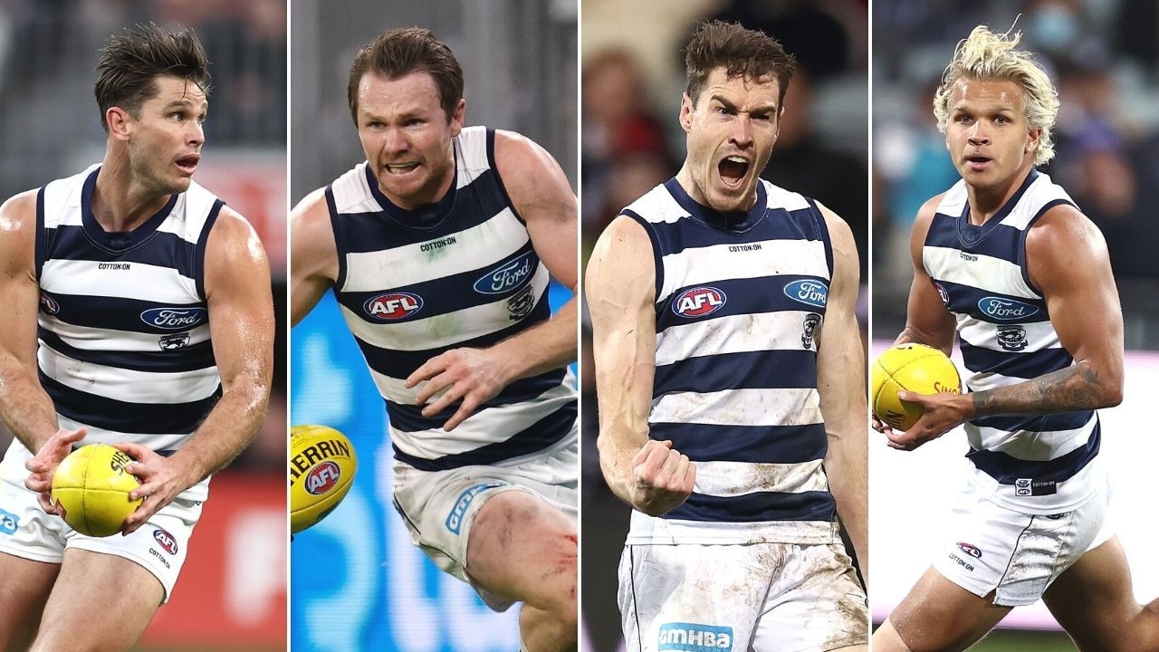 Tom Hawkins, Patrick Dangerfield, Jeremy Cameron