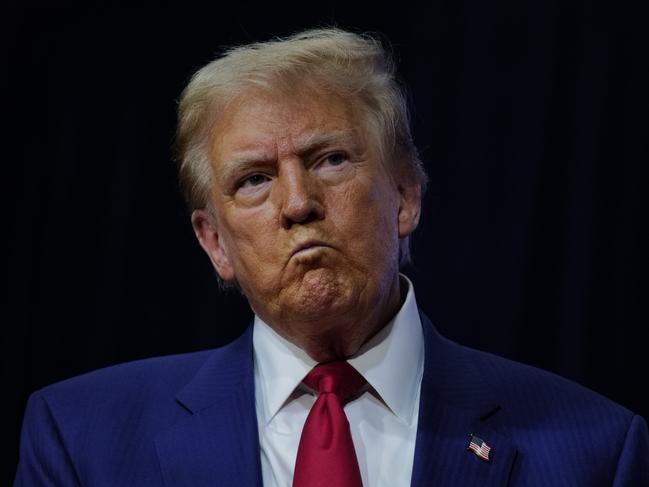 OAKS, PENNSYLVANIA - OCTOBER 14: Republican presidential nominee, former President Donald Trump, holds a town hall at the Greater Philadelphia Expo Center on October 14, 2024 in Oaks, Pennsylvania. His rival, Democratic presidential nominee, Vice President Kamala Harris, is speaking in Western Pennsylvania city of Erie.  (Photo by Spencer Platt/Getty Images)