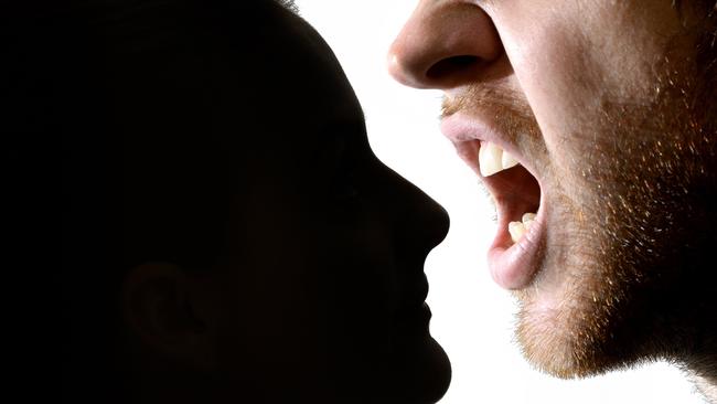 A man became verbally abusive towards his partner.