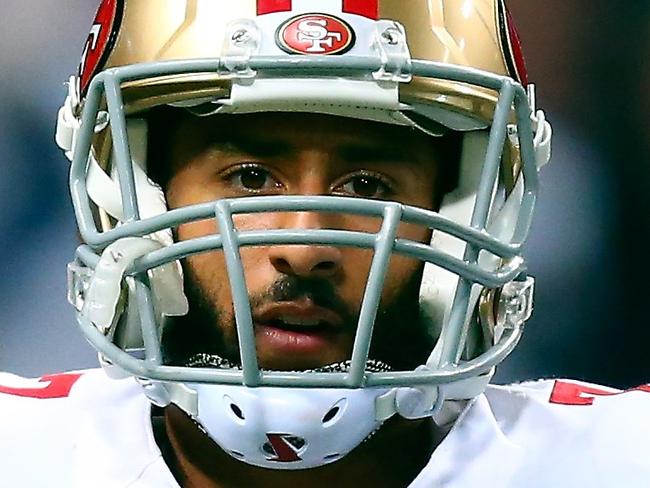 ST. LOUIS, MO - NOVEMBER 1: Colin Kaepernick #7 of the San Francisco 49ers exits the field in the first quarter against the St. Louis Rams at the Edward Jones Dome on November 1, 2015 in St. Louis, Missouri. Dilip Vishwanat/Getty Images/AFP == FOR NEWSPAPERS, INTERNET, TELCOS & TELEVISION USE ONLY ==