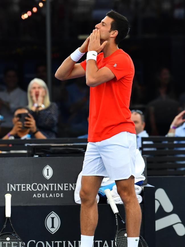 Djokovic will feature in the opening week of the Adelaide International. Picture: Mark Brake/Getty Images