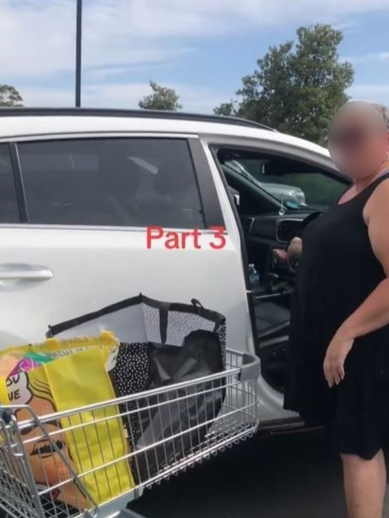 She claimed her dog had been left in the car for over 20 minutes. Picture: TikTok