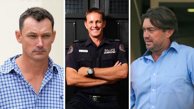 Helicopter pilot Michael Burbidge, former police officer Neil Mellon, and Outback Wrangler star Matt Wright had their matters heard at Darwin Local Court on Wednesday.