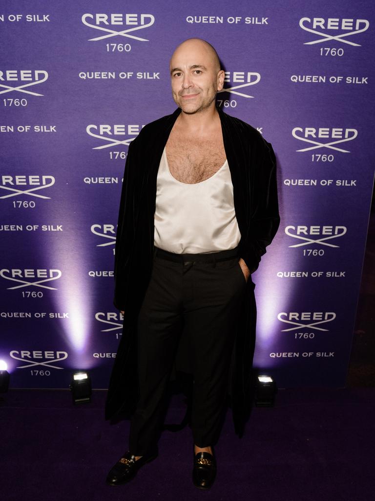 Chris Kontos at the Creed Queen of Silk Launch. Source: Supplied