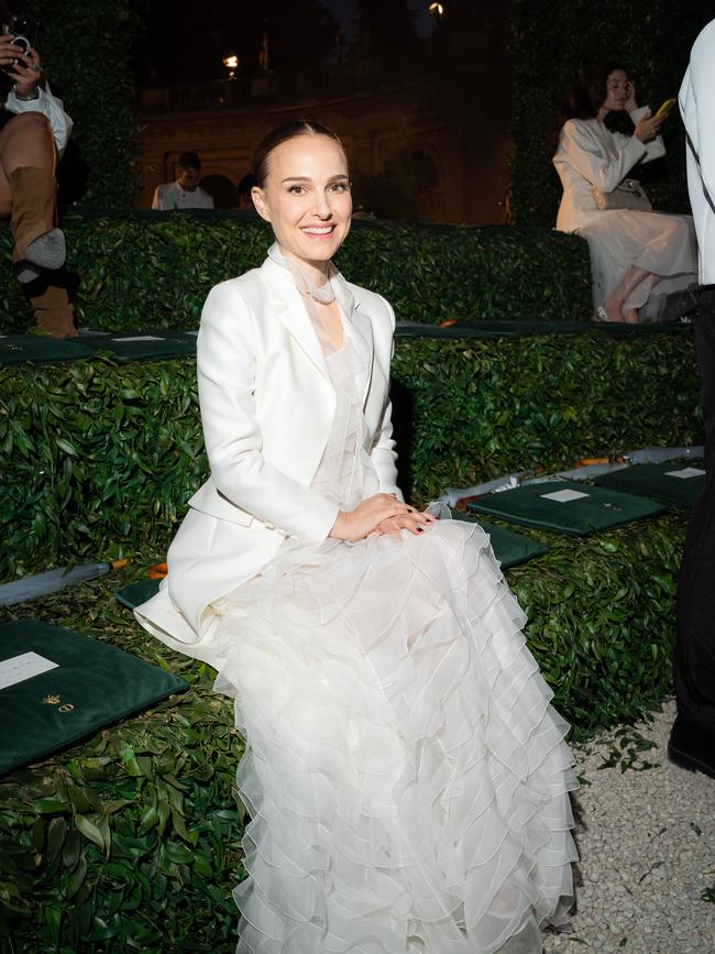 Natalie Portman at the Dior Cruise 2026 show held at the Villa Albani Torlonia on May 27, 2025 in Rome, Italy. Picture: Getty Images