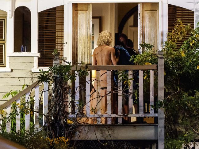 Elsa Pataky on the set of Tidelands during filming on location at Sandgate, in Brisbane. Picture: AAP Image/Josh Woning.