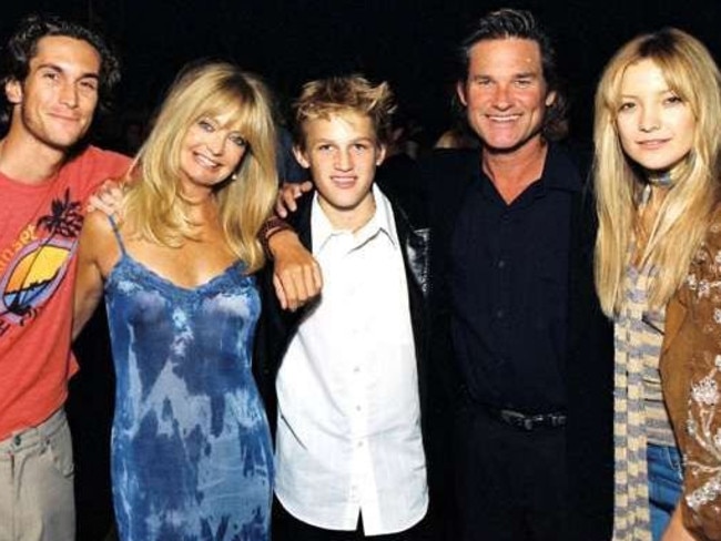 Oliver Hudson, Goldie Hawn, Wyatt Russell, Kurt Russell and Kate Hudson. Picture: Supplied