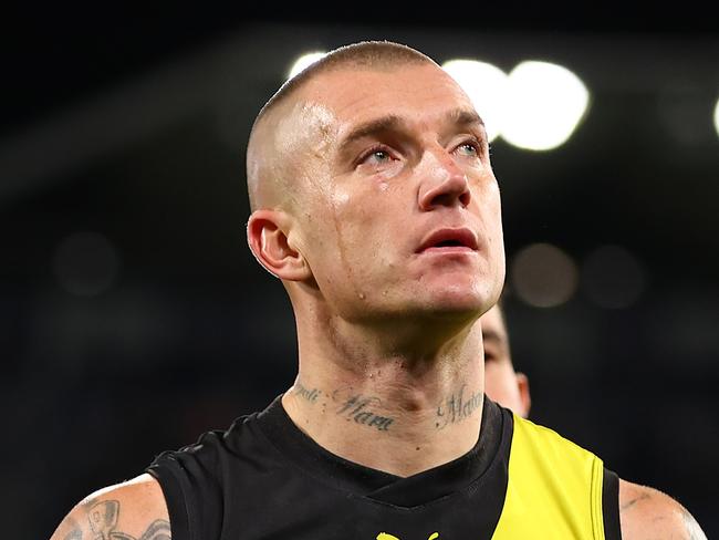 Dustin Martin looks likely to miss Richmond’s clash with Adelaide. (Photo by Graham Denholm/Getty Images)