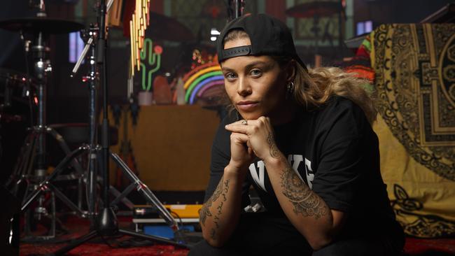 Singer-songwriter Tash Sultana has started collaborating. Picture: Daniel Pockett