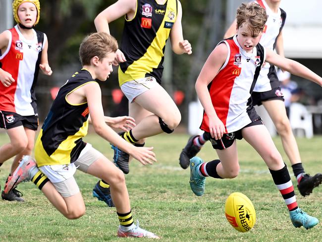 Action from Saturday's McDonaldâ€™s South East Queensland Youth Grand Finals played at Yeronga AFC. 2 September 2023. Picture, John Gass