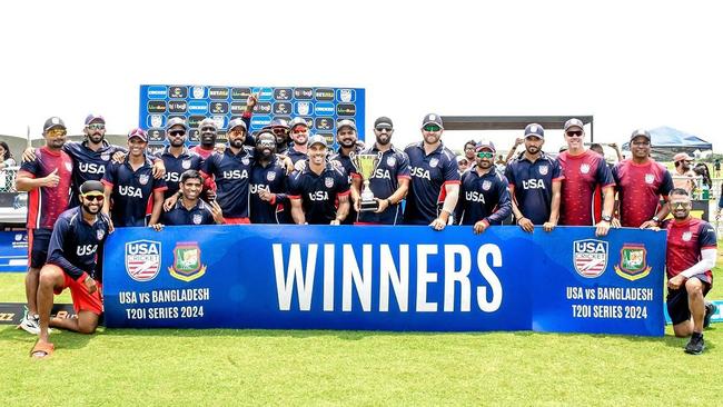 USA wins the T20i series against Bangladesh 2-1 in Dallas, Texas in May 2024. Picture: USA Cricket / Instagram