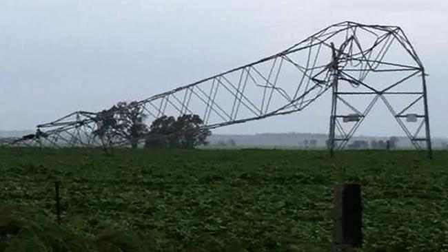 A severe storm in South Australia caused a major blackout last year. Picture: Debbie Prosser/AFP