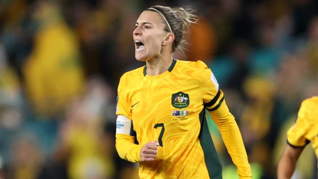 Steph Catley captained the Matildas. (Photo by Brendon Thorne/Getty Images)