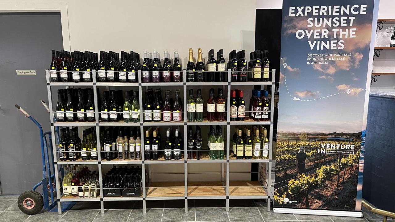 Granite Belt wines on display at Vincenzo's. Photo: Madison Mifsud-Ure / Stanthorpe Border Post