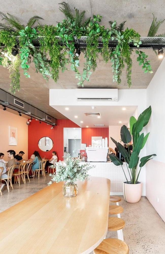 Inside the new-look Miss Jones cafe in New Farm.