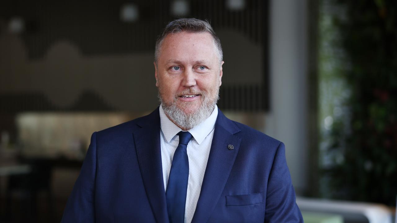 Cairns Regional council deputy mayor Brett Olds chaired a special meeting for councillors to vote for Ken Gouldthorp to become the council's next chief executive. Picture: Brendan Radke