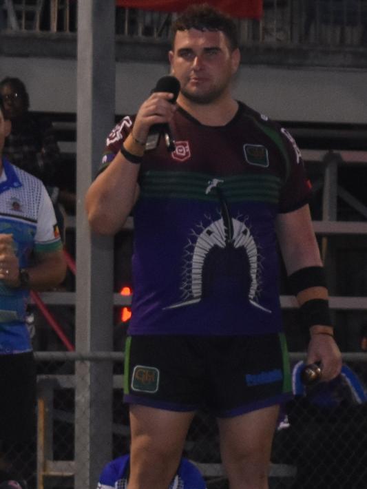 GH United's Tyson Hodge was awarded best forward of the final at the Mackay Indigenous Rugby League Carnival. Picture: Mitch Bourke.