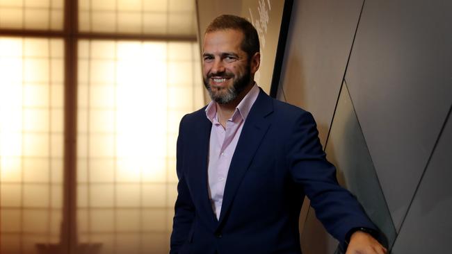 Grocon’s Daniel Grollo at the company's headquarters in Melbourne. Picture: Stuart McEvoy