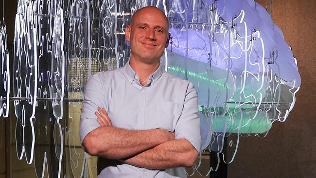Professor Alex Fornito at Monash Brain Park in Melbourne. Picture: Leigh Henningham