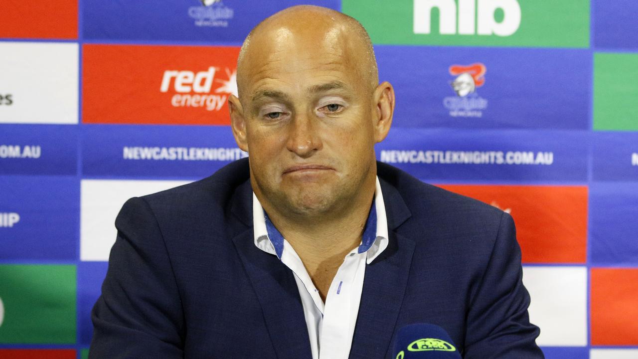Knights coach Nathan Brown is under pressure to turn the team’s form around.