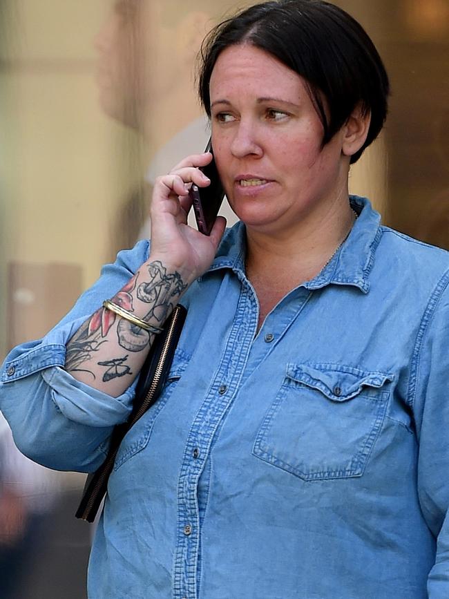 Brooke Garner outside the Melbourne County Court this week.