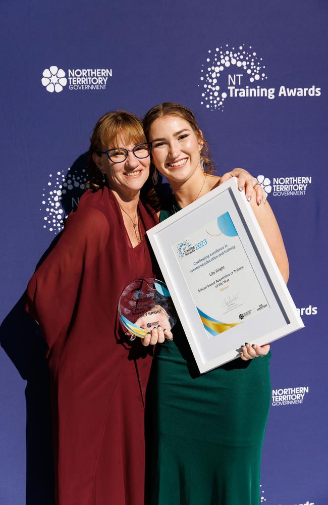 Lilly Bright, winner of the School-based Apprentice of the Year at the 2023 Northern Territory Training Awards.