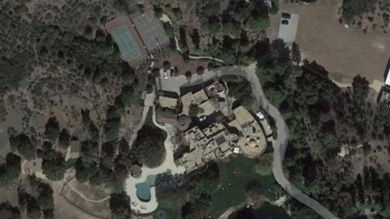 In 2023, Pinkett Smith moved out of the home $66 million home they shared. Picture: Google Earth