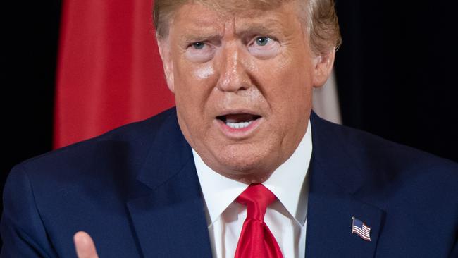 US President Donald Trump has lashed out at critics after his impeachment acquittal suggesting to some that he will seek revenge. Picture: AFP